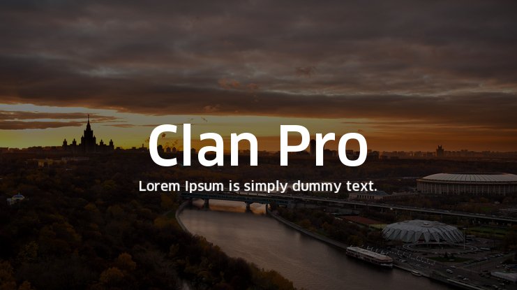 clan medium font